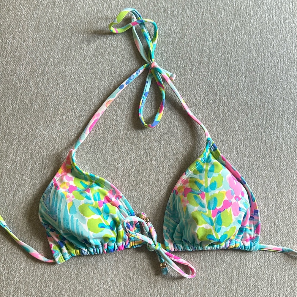 Lilly Pulitzer multicolored bikini top size 4